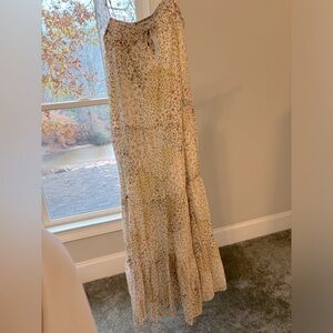 Spaghetti strap tie maxi dress